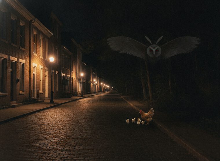 Purported evidence of the Hammock Owl — The Chickens Vanish, Oviedo, 2025